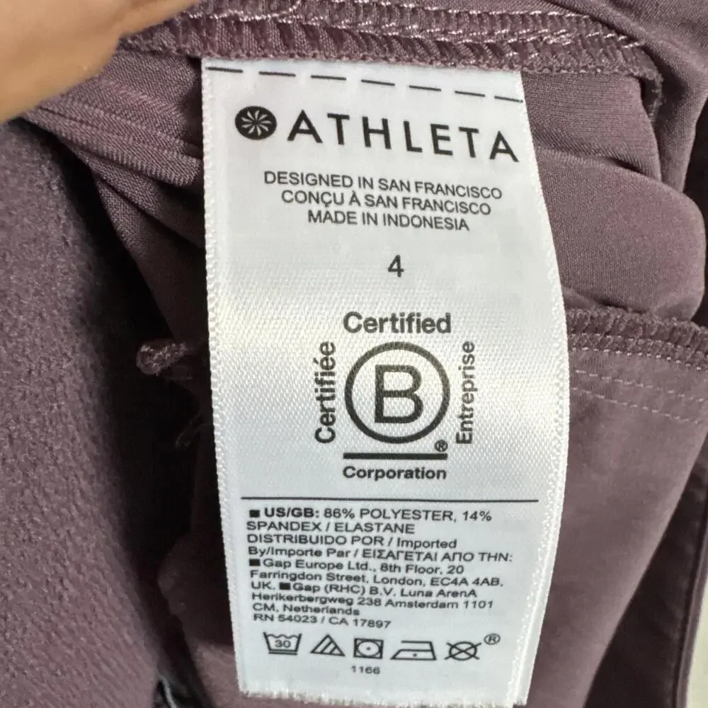 Athleta Purple Wide-Leg Track Pants - Picture 8 of 13